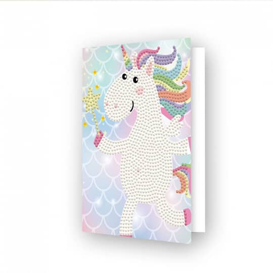 Diamond Dotz&#xAE; Beginner Unicorn Wish Diamond Painting Card Kit